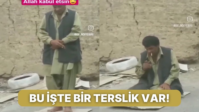 Namaz Kılarken Bir Yandan da Sigara İçen Adam Sosyal Medyada Paylaşılınca Tepki Topladı