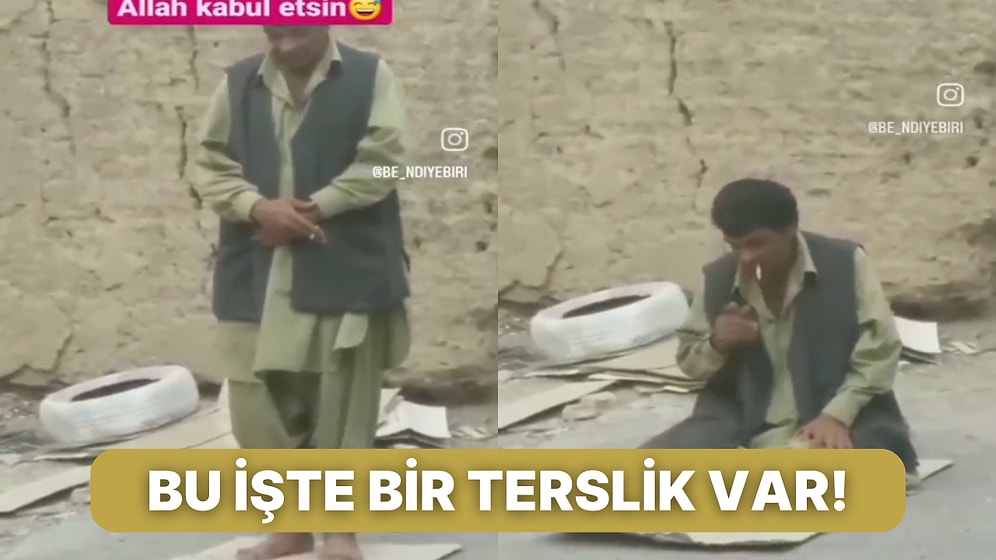 Namaz Kılarken Bir Yandan da Sigara İçen Adam Sosyal Medyada Paylaşılınca Tepki Topladı
