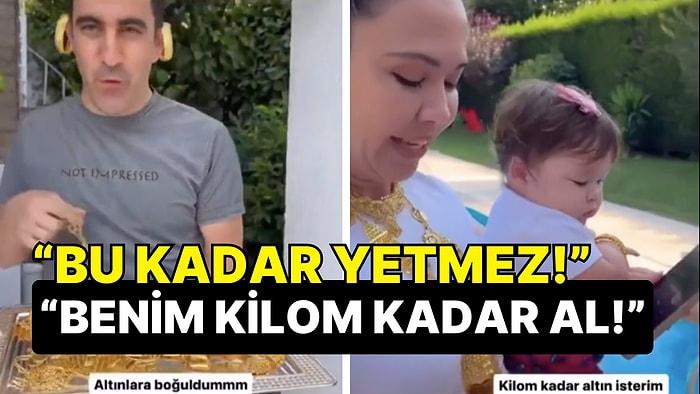 Dilan Polat'ın Ardından Gündeme Gelen Tayyar Öz'ün Eşine Bir Ton Altın Sözü Verdiği Video Şüphe Çekti