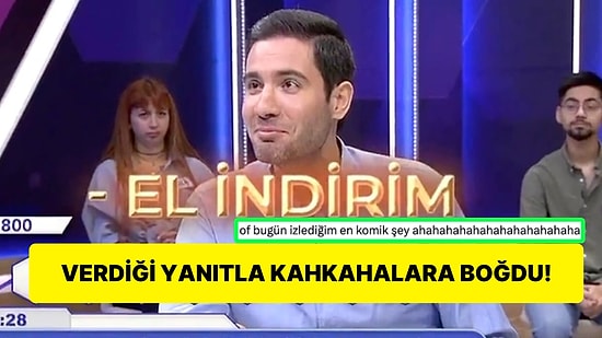 Kelime Oyunu'nda Yarışmacının "Arapça Kökenli Söz" Sorusuna Verdiği Cevap Kahkahaya Boğdu!