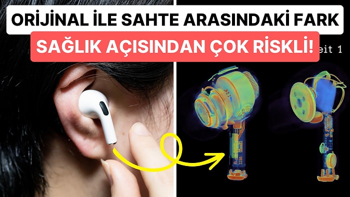 Orijinal Apple AirPods Pro ile Sahte Versiyonları Arasındaki Farklar X-Ray Görüntüleri ile Gün Yüzüne Çıktı!