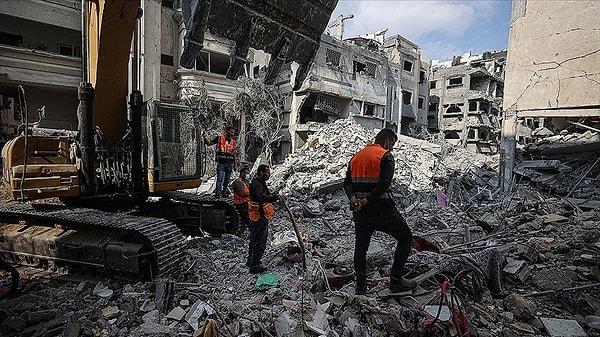 Gazze Şeridi'ndeki 40 bin konut tamamen yıkıldı. ABD, Gazze'nin tekrar işgal etmesini desteklemediklerini duyurdu.