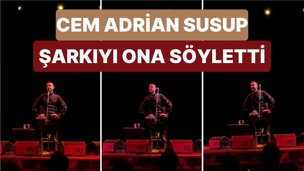 Cem Adrian'ın Konserinde Şarkıya Eşlik Eden Bir Dinleyici Muazzam Sesiyle Sanatçıyı Şaşırttı