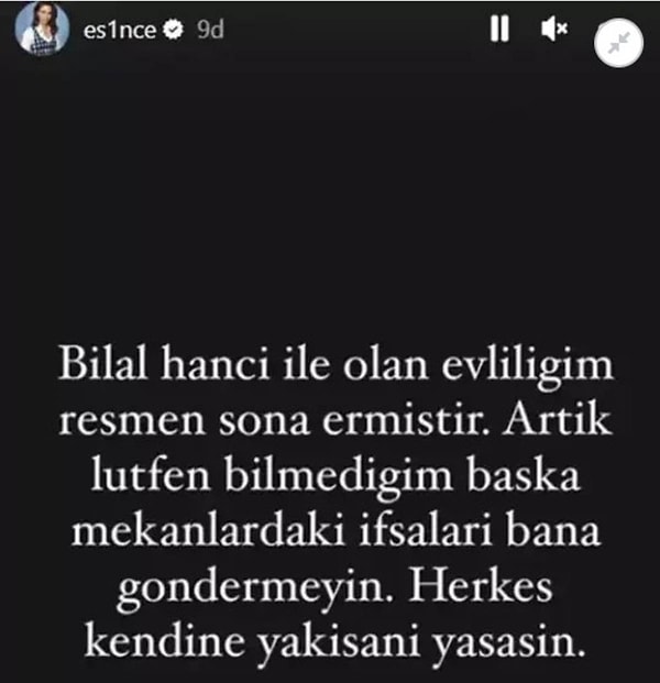 Instagram hesabında yaptığı hikaye paylaşımında Çepni, "Artık lütfen bilmediğim başka mekanlardaki ifşalarını bana göndermeyin" ifadelerini kullandı.