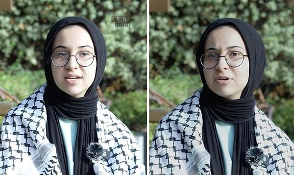 İstanbul Üniversitesi'nde eğitim gören bir öğrenci, Filistin'e destek vermek için okula kefiye takarak gittiğini ve bu sebeple baskı gördüğünü iddia etti.