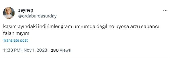 11. Kim bilir, Arzu Sabancı indirimlerde neler neler kapmıştır.😔