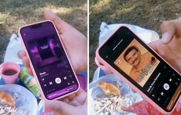 İki arkadaş birlikte sakin bir piknik yapmak isterken telefonuna bir kişinin bağlanmasıyla gergin anlar yaşadı.