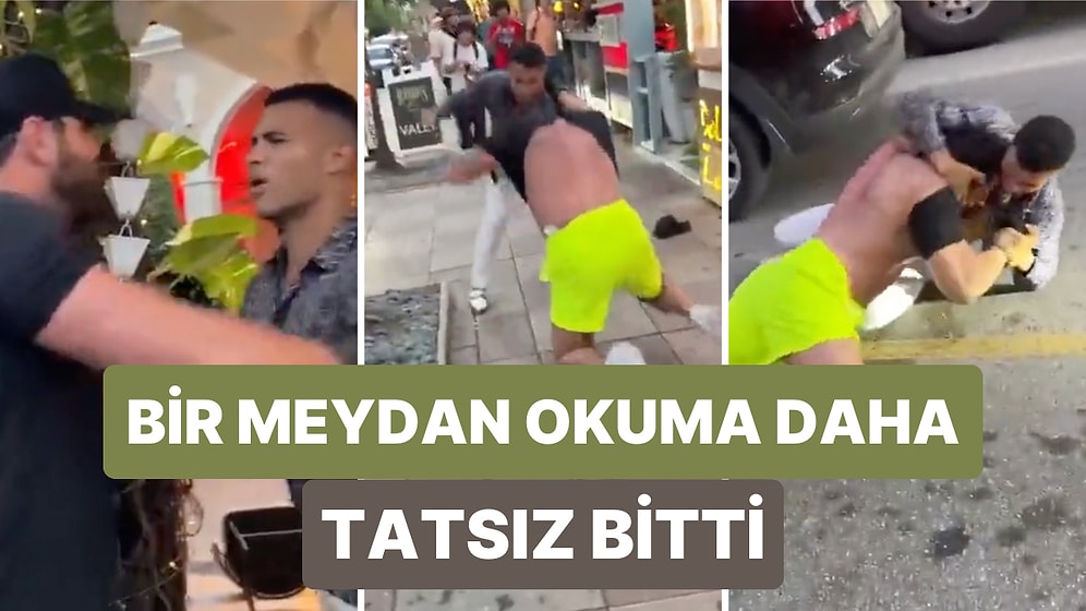 Bir Savaş Cebeci Olayı da ABD'de Yaşandı! Rakibine Bir Restoranda Saldıran Vücutçu Saniyeler İçinde Yere Düştü