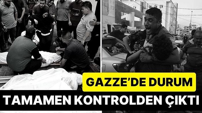 Gazze'de Durum Tamamen Kontrolden Çıktı: Hastanelerde Elektrik Yok, Ölüler Hastane Yanındaki Çukura Koyuluyor!