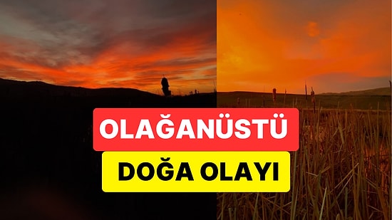 Van'da Gökyüzü Adeta Kırmızıya Boyandı: Kuzey Işıkları Yeniden Görüldü