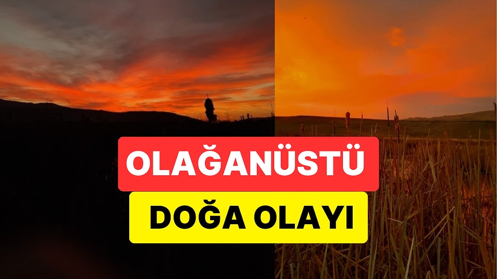 Van'da Gökyüzü Adeta Kırmızıya Boyandı: Kuzey Işıkları Yeniden Görüldü