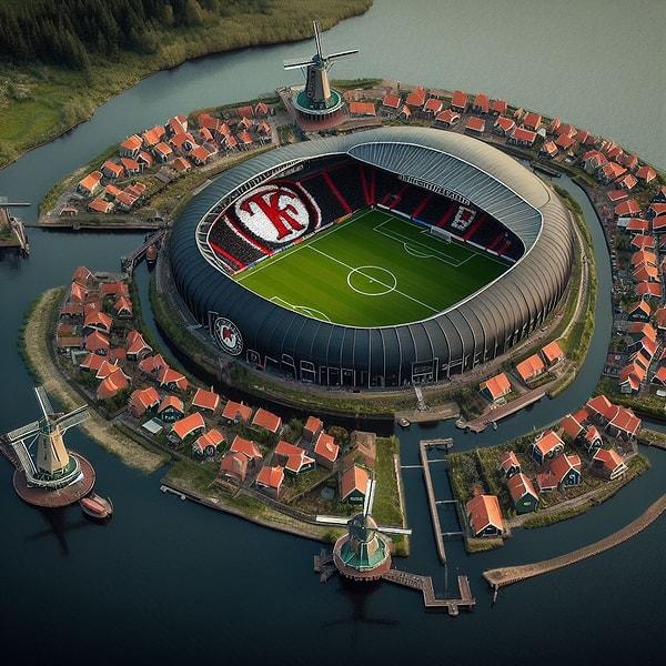 18. Feyenoord - Kinderdijk'teki Yeldeğirmenleri.