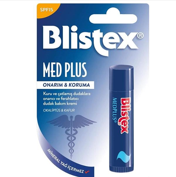 5. Blistex Medplus Kuru ve Çatlamış Dudaklara Onarıcı ve Ferahlatıcı Dudak Bakım Kremi