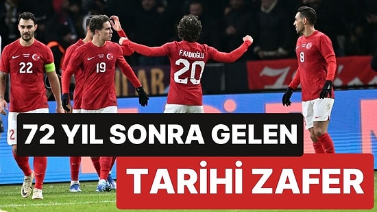 A Milli Takım, Almanya'yı 72 Yıl Sonra Deplasmanda Mağlup Etti