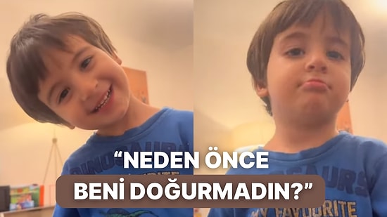 Önce Onu Doğurmadığı İçin Annesine Tatlı Tatlı Trip Atan Minik Çocuk Sizi Yumuşacık Yapacak