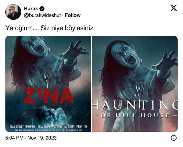 Geçtiğimiz günlerde Twitter'da @burakwideshut adlı bir kullanıcı, birbirinin aynısı olan iki afiş paylaştı.