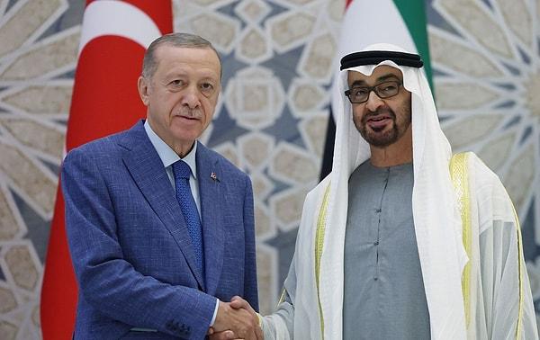 Cumhurbaşkanı Erdoğan'ın Körfez turunda yaptığı Birleşik Arap Emirlikleri (BAE) ziyaretinde, iki ülke arasında çeşitli alanlarda, 13 belge kapsamında, 50,7 milyar dolarlık anlaşma imzalanmıştı.