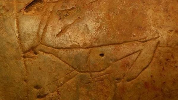 4. Soyu tükenmiş hayvanların tasvir edildiği 11,000 yıl önceye ait bilinen ilk Yunan mağara çizimleri.