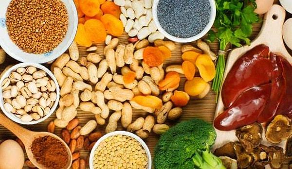 Maintain Your Iron Levels with Legumes, Vegetables, and Dried Fruits.