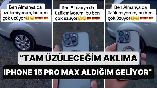 Almanya'da Yaşayan Bir Gurbetçinin "Ben Burada Üzülemiyorum" Diyerek Çektiği Video Viral Oldu