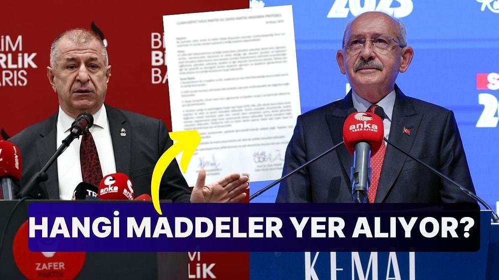 Ümit Özdağ, Zafer Partisi ile CHP Arasında Yapılan Seçim Protokolünü Açıkladı