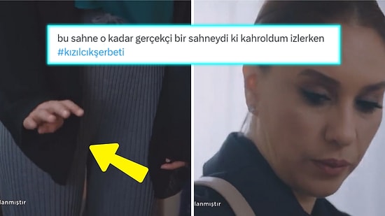 Kızılcık Şerbeti'nde Şiddet Gören Kadının El İşaretiyle Yardım İstediği Sahne Alkış Topladı