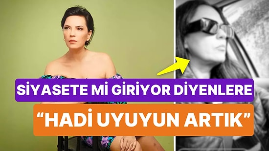 Yeşim Salkım "Siyasete mi Giriyor?" Tartışmalarına Son Verdi: "Hadi Uyuyun Artık"