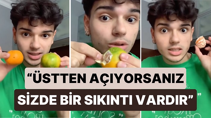 Mandalina Yeme Şekline Göre Kişilik Analizi Yapan Genç Beyin Yaktı: "Mandalinayı Üstten Açan Asosyaldir"