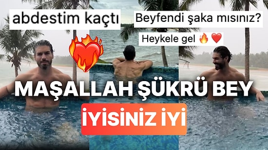Şükrü Özyıldız'ın Yağmurun Altında Havuz Keyfi Yaptığı Anlar "Hay Maşallah" Dedirtti