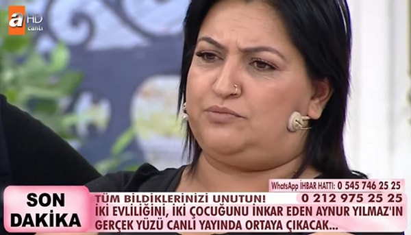 Bir de iki çocuğu çıkmasın mı Aynur'un? Çıktı vallahi!