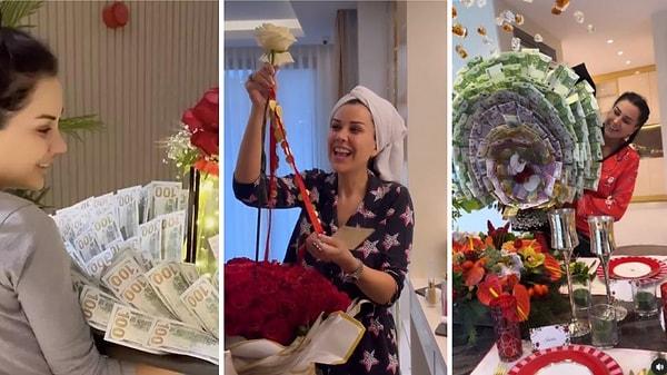 Dolarlar ve eurolardan oluşan buketler, 20'si bir arada altınlı çiçekler derken Engin Polat'ın Dilan'a aldığı hediyeler de "bu ne aşk?" dedirtmişti çoğu kişiye.