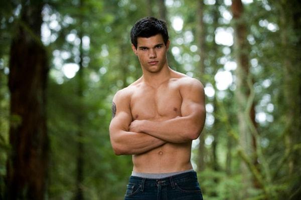 Taylor Lautner negotiated for fewer shirtless scenes in the "Twilight" films, expressing relief that the original script had even more.