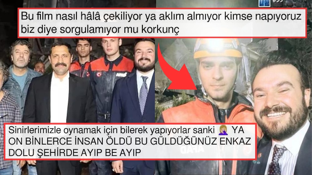 'Şahsi Meselemiz' Filminin Setinden Enkaz Önünde Paylaşılan Gülümsemeli Poz Tepki Aldı