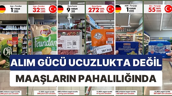 Alım Gücü Farkı: Market Alışverişinde Türkiye ve Almanya'da Alım Gücü Ne Kadar Farklı?