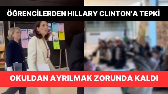 Columbia Üniversitesi'ne Derse Giden Hillary Clinton'a Öğrencilerden Tepki Geldi