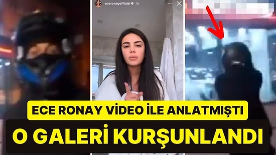 Ece Ronay’ın Videosunu Paylaştığı Oto Galeri Kurşunlandı, O Anlar Anbean Kaydedildi