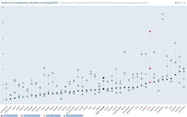 OECD: Türk gençlerinin üçte biri boşta geziyor