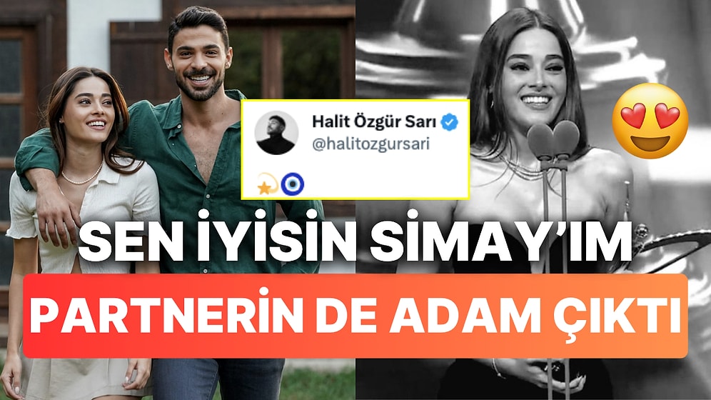 Halit Özgür Sarı'nın Simay Barlas'ın Ödül Alışını Kutlaması "Toksik Partnerler Sana Kurban Olsun" Dedirtti