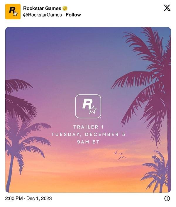 Rockstar Games, adept at creating anticipation, has successfully set a record with the announcement tweet for the GTA 6 trailer