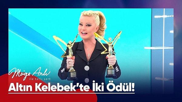 Geçtiğimiz yıl, Altın Kelebek Ödül Töreni'nde başarılı sunucu Müge Anlı, "En iyi kadın sunucu" ve "En iyi gündüz kuşağı programı" ödüllerini kazanmıştı.