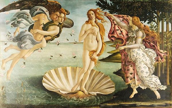 20. İtalya: "The Birth of Venus" - Sandro Botticelli (1484–1486)