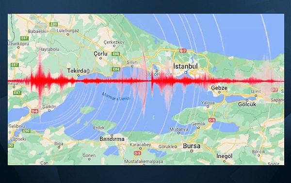 Bursa'nın Mudanya ilçesinin 4,73 kilometre açığındaki sarsıntının, deniz yüzeyinin yaklaşık 8,98 kilometre derinliğinde oluştuğu belirlendi.