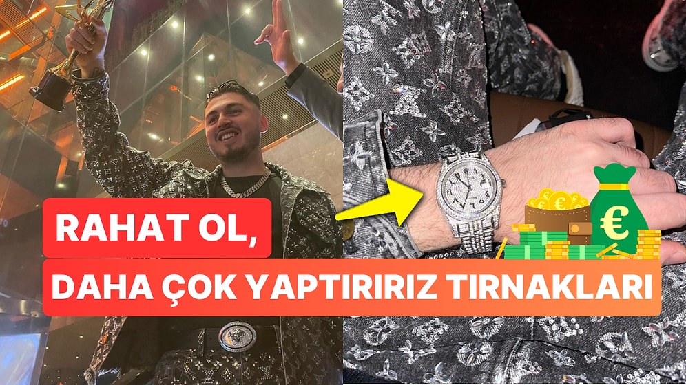 Blok3'ün Ödül Gecesinde Taktığı Servet Değerindeki Saat "Bü Ülkede Rapçiler Ne Kadar Kazanıyor?" Dedirtti