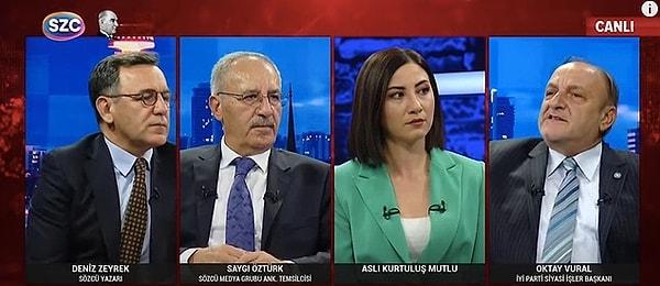 İYİ Parti Siyasi İşler Başkanı Oktay Vural, Sözcü TV’de gazetecilerin karşısına çıktı. Vural, gazeteci Deniz Zeyrek’in yerel seçimler sorusuna sinirlendi ve ikili arasında kavga çıktı.