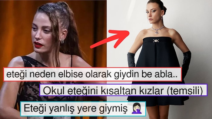 Serenay Sarıkaya'nın Etekten Hallice Elbisesi Sosyal Medyada Dalga Konusu Oldu