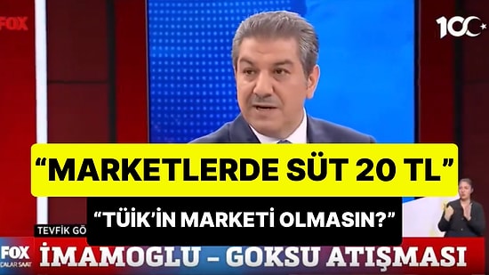 Göksu'nun 'Marketlerde Süt 20 TL, İBB'ye Maliyeti 41 TL' Sözlerine Gelen Cevap: 'TÜİK'in Marketi Olmasın?'