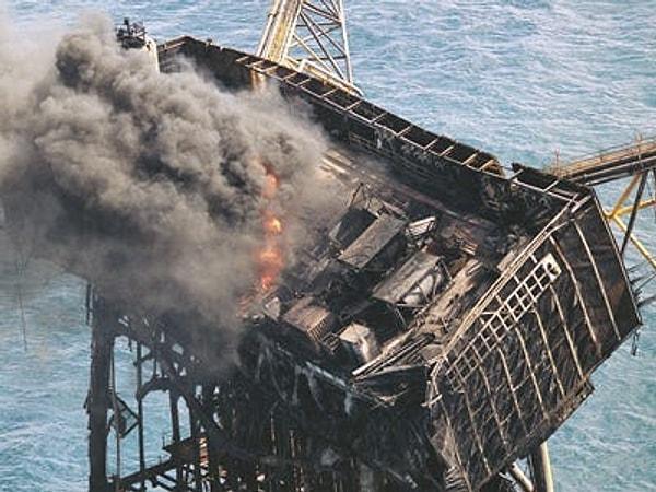 13. 1988 yılının Temmuz ayında, Piper Bravo Petrol Kulesi'nde meydana gelen bir patlama, büyük bir felakete yol açtı ve kulede çalışan 226 işçiden 167'sinin ölümüne neden oldu.
