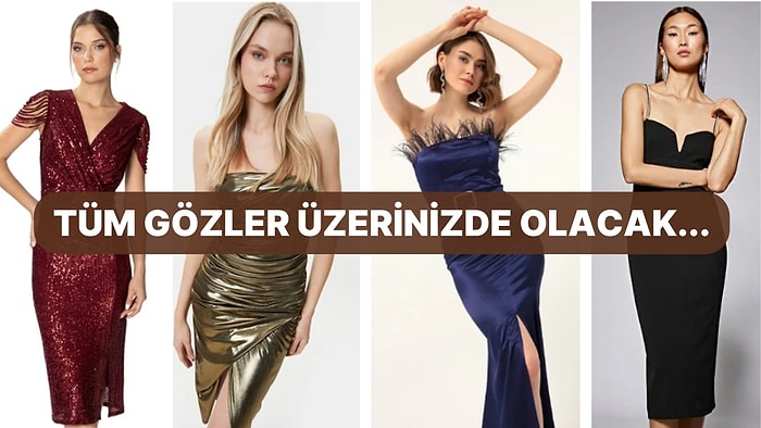 Yılbaşı Gecesine Sade Şıklığıyla Damga Vurmak İsteyenlere Özel En Güzel Elbiseler