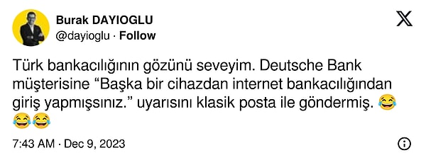 Tabi bu durumun ülkenin yasalarıyla ilgili olabileceğini de belirtmekte fayda var.