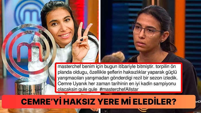MasterChef'te İddialı Konuşmalarıyla Dikkat Çeken Cemre'nin Elenmesine Sosyal Medyadan Yorum Yağdı!